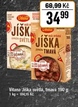TEMPO Vitana Jíška světlá, tmavá nabídka