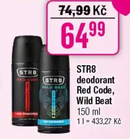 TEMPO STR8 deodorant Red Code, Wild Beat nabídka
