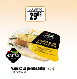 TEMPO GASTRO Vajíčková pomazánka nabídka