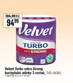 TEMPO Velvet Turbo extra Strong kuchyňské utěrky 3 vrstvé nabídka
