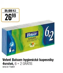 TEMPO Velvet Balsam hygienické kapesníky nabídka
