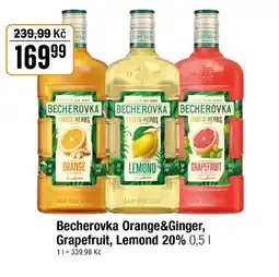 TEMPO Becherovka Orange&Ginger, Grapefruit, Lemond 20% nabídka