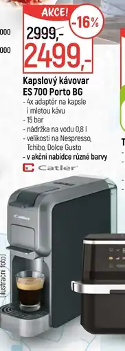 Globus Kapslový kávovar ES 700 Porto BG nabídka