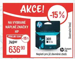 Globus Na vybrané náplně značky HP nabídka