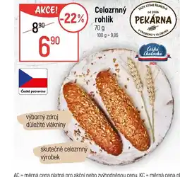 Globus Celozrnný rohlik nabídka