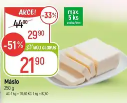 Globus Máslo nabídka