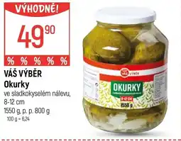Globus VÁŠ VÝBĚR Okurky nabídka