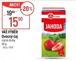 Globus VÁŠ VÝBĚR Ovocný čaj nabídka