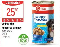 Globus VÁŠ VÝBĚR Konzerva pro psy nabídka