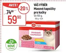 Globus VÁŠ VÝBĚR Masové kapsičky pro kočky nabídka