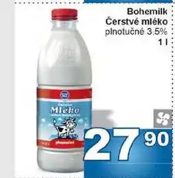 Jip Bohemilk Čerstvé mléko plnotučné 3,5% nabídka