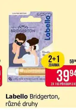 Teta Labello Bridgerton, různé druhy nabídka