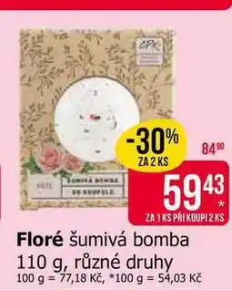 Teta Floré šumivá bomba 110 g, různé druhy nabídka