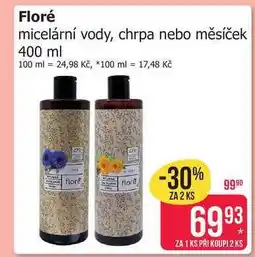 Teta Floré micelární vody, chrpa nebo měsíček nabídka