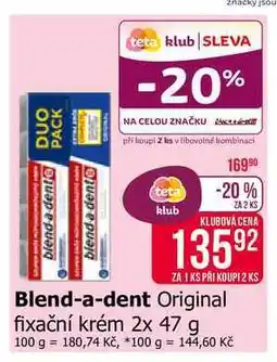Teta Blend-a-dent Original fixační krém nabídka