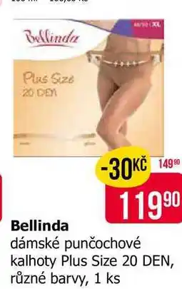 Teta Bellinda dámské punčochové kalhoty Plus Size 20 DEN, různé barvy, 1 ks nabídka