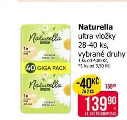 Teta Naturella ultra vložky 28-40 ks, vybrané druhy nabídka