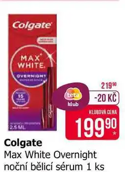 Teta Colgate Max White Overnight noční bělicí sérum 1 ks nabídka