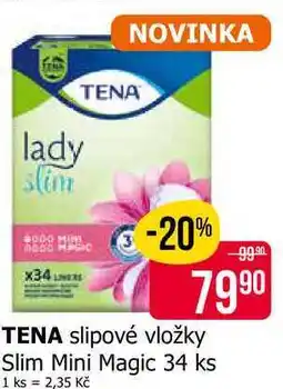 Teta TENA slipové vložky Slim Mini Magic 34 ks nabídka
