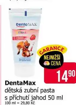 Teta DentaMax dětská zubní pasta s příchutí jahod nabídka