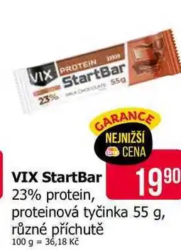 Teta VIX StartBar 23%PROTEIN proteinová tyčinka 55 g, různé příchutě nabídka