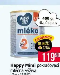 Teta Happy Mimi mléko 400 g, různé druhy nabídka