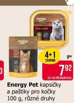 Teta Energy Pet kapsičky a paštiky pro kočky 100 g, různé druhy nabídka