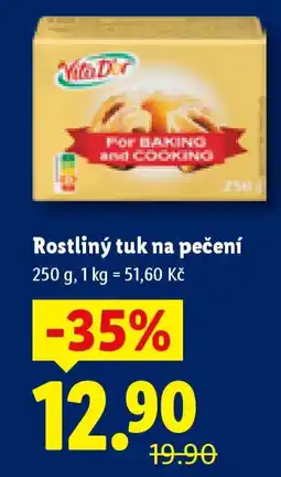 Lidl Rostliný tuk na pečení nabídka