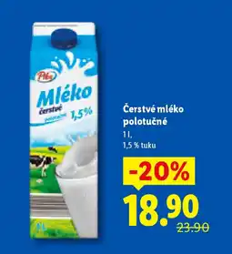 Lidl Pilos Čerstvé mléko polotučné nabídka