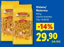 Lidl Combino Vřetena/ Makarony nabídka