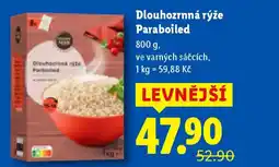 Lidl Dlouhozrnná rýže Paraboiled nabídka