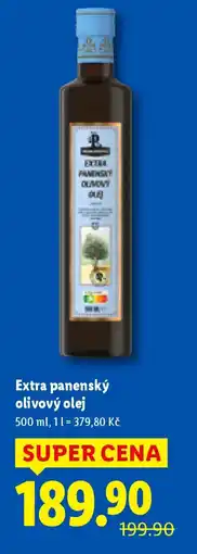 Lidl Extra panenský olivový olej nabídka