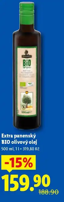 Lidl Extra panenský BIO olivový olej nabídka