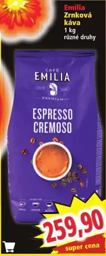 Norma Emilia Zrnková káva nabídka