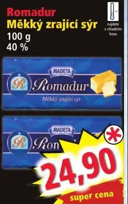 Norma Madeta Romadur Měkký zrající sýr nabídka