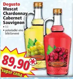 Norma Degusto Muscat Chardonnay Cabernet Sauvignon nabídka
