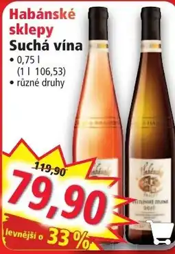 Norma Habánské sklepy Suchá vína nabídka