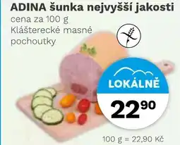 Konzum ADINA šunka nejvyšší jakosti nabídka