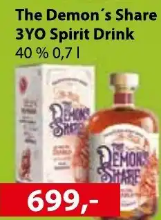 Konzum The Demon's Share 3YO Spirit Drink 40% nabídka