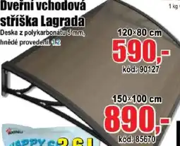 EVA Dveřní vchodová stříška Lagrada nabídka