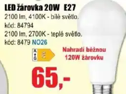 EVA LED žárovka 20W E27 nabídka