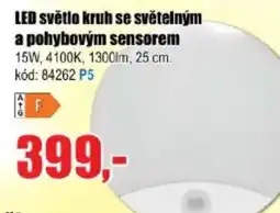 EVA LED světlo kruh se světelným a pohybovým sensorem nabídka