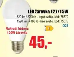 EVA LED žárovka E27/15W nabídka