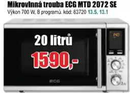 EVA Mikrovlnná trouba ECG MTD 2072 SE nabídka