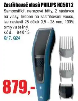 EVA Zastřihovač vlasů PHILIPS HC5612 nabídka