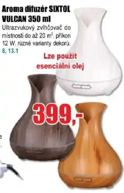 EVA Aroma difuzér SIXTOL VULCAN nabídka