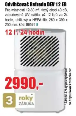 EVA Odvlhčovač Refredo DEV 12 EB nabídka