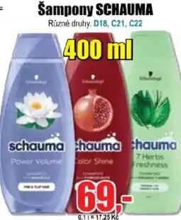 EVA Šampony SCHAUMA nabídka