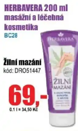 EVA HERBAVERA masážní a léčebná kosmetika nabídka