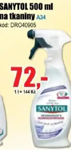 EVA SANYTOL na tkaniny nabídka